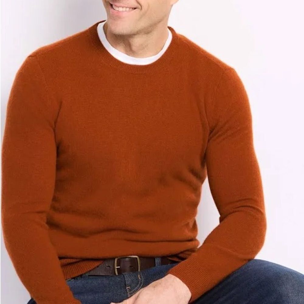 Artefact Fletcher Men's Cashmere Crewneck Sweater XL TAN stitch fix nwt